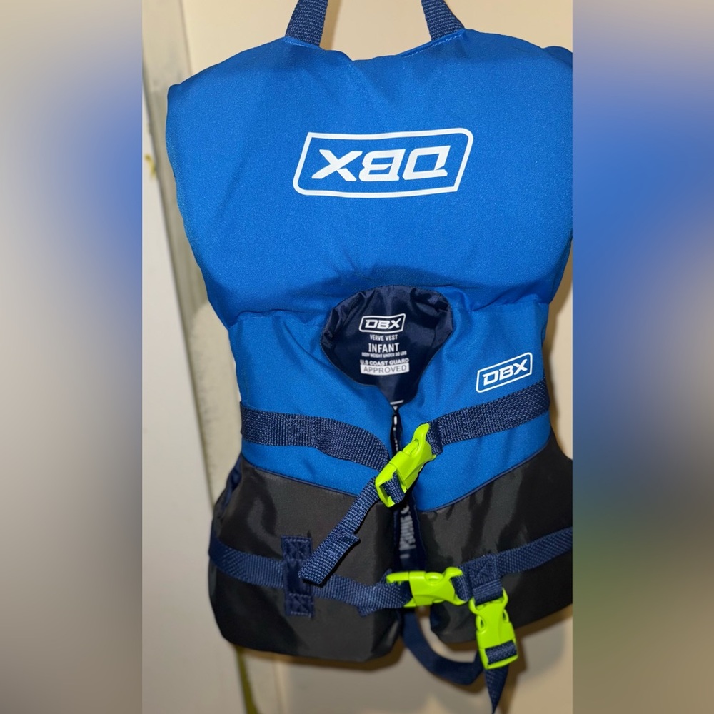 Infant US Coast Guard Approved Blue Life Vest